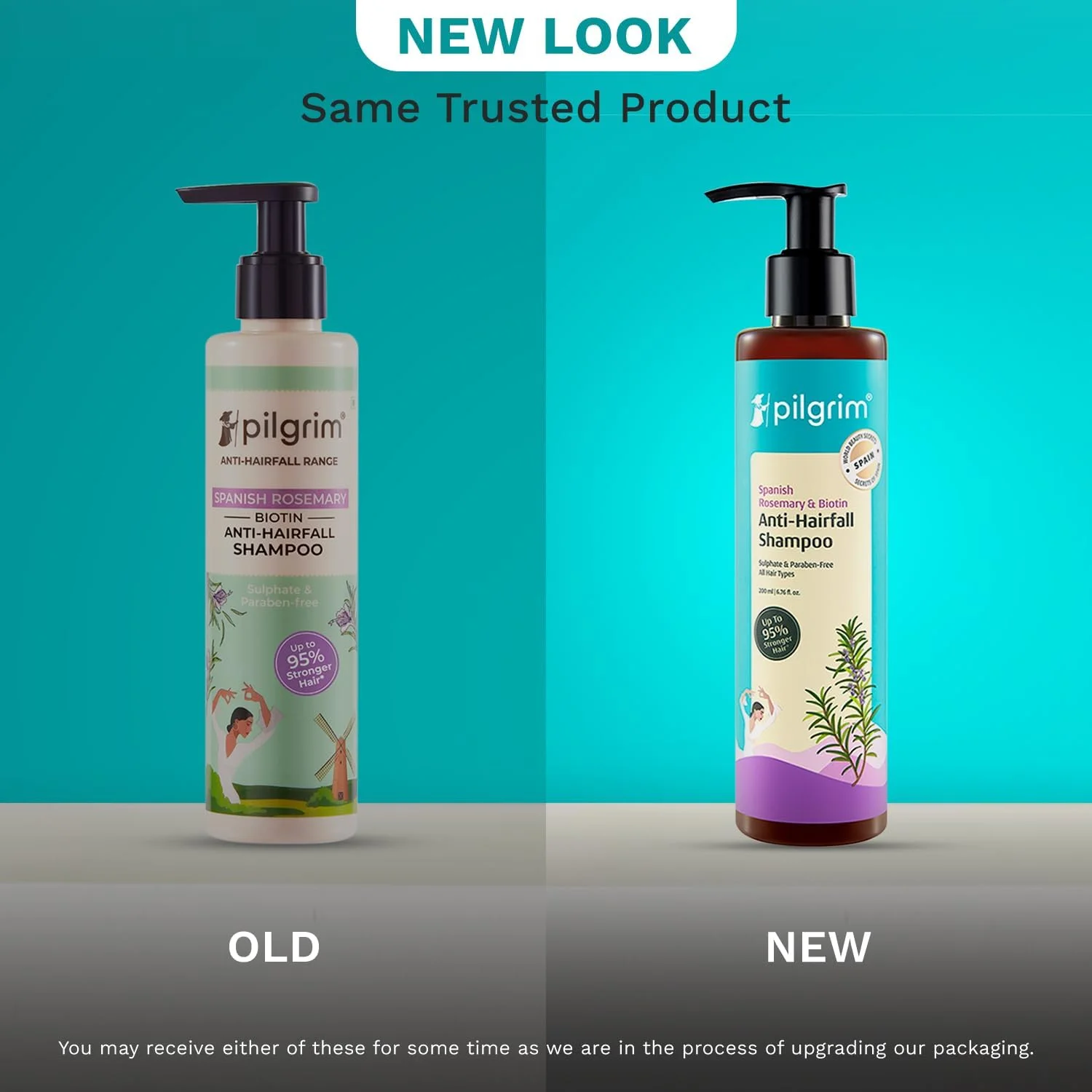 شامپو ضد ریزش مو رزماری اسپانیایی و بیوتین پیلگریم برای کاهش ریزش و شکستگی مو 200 میلی لیتر | شامپو رزماری برای رشد مو | موهایی تا 95% قوی تر | مناسب برای انواع مو | برای آقایان و بانوان شامپو ضد ریزش مو رزماری اسپانیایی و بیوتین پیلگریم برای کاهش ریزش و شکستگی مو 200 میلی لیتر | شامپو رزماری برای رشد مو | موهایی تا 95% قوی تر | مناسب برای انواع مو | برای آقایان و بانوان