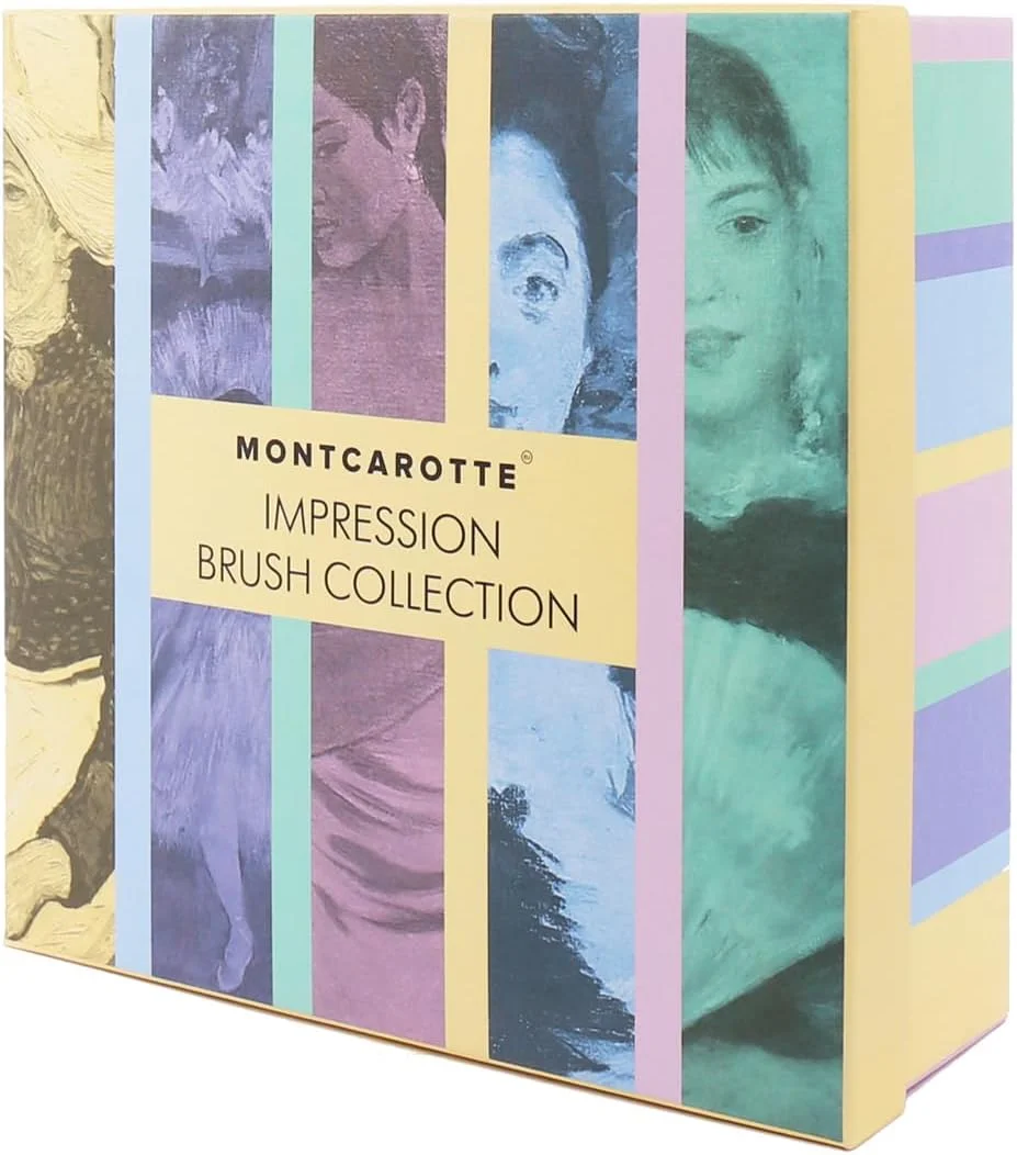 ست مسواک های مجموعه ایمپرشن MontCarotte، 5 طرح هنری، برس های هوشمند 0.15 میلی متری، چند رنگ