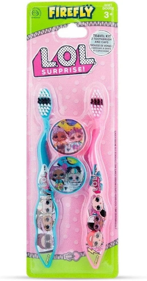 مسواک دخترانه فایرفلای LOL Surprise! کیت مسافرتی مراقبت از دهان