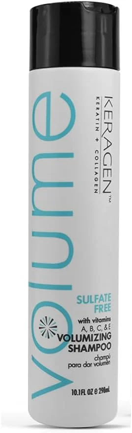 شامپو حجم دهنده بدون سولفات Keragen برای پرپشتی و ضخامت مو حاوی کراتین، پانتنول، ویتامین ها، کلاژن و روغن جوجوبا - 295 میلی لیتر شامپو حجم دهنده بدون سولفات Keragen برای پرپشتی و ضخامت مو حاوی کراتین، پانتنول، ویتامین ها، کلاژن و روغن جوجوبا - 295 میلی لیتر