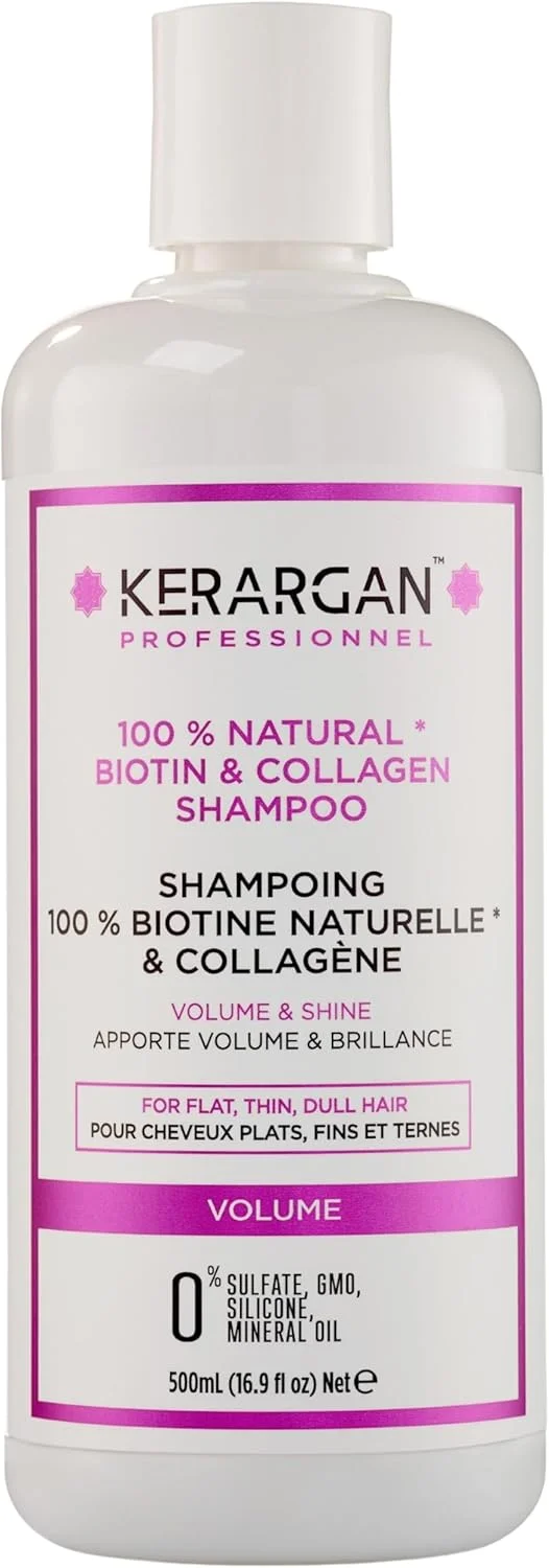 کرآرگان - شامپو حجم دهنده با بیوتین و کلاژن - برای موهای نازک، کم حجم و کدر - تقویت کننده، براق کننده، مرطوب کننده - بدون سولفات، GMO، سیلیکون، روغن معدنی - 500 میلی لیتر کرآرگان - شامپو حجم دهنده با بیوتین و کلاژن - برای موهای نازک، کم حجم و کدر - تقویت کننده، براق کننده، مرطوب کننده - بدون سولفات، GMO، سیلیکون، روغن معدنی - 500 میلی لیتر