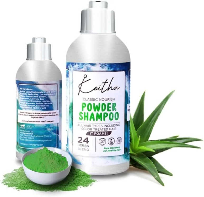 شامپو پودری مغذی کلاسیک کیثا مناسب برای آقایان و بانوان 50 گرم