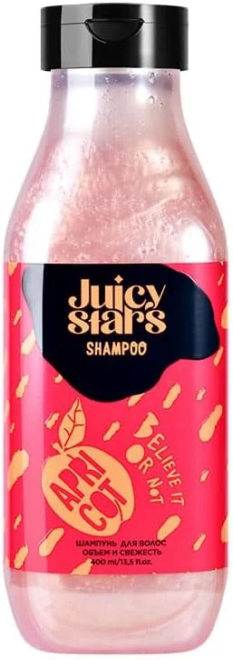 شامپو زردآلو JUICY STARS BELIEVE IT OR NOT - حجم دهنده و طراوت بخش، ۴۰۰ میلی لیتر شامپو زردآلو JUICY STARS BELIEVE IT OR NOT - حجم دهنده و طراوت بخش، ۴۰۰ میلی لیتر