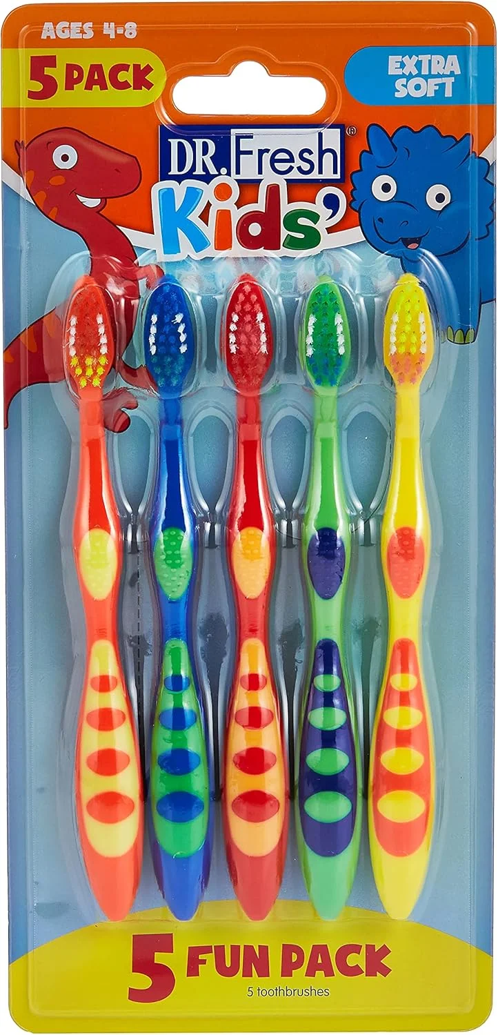 مسواک بچه گانه دکتر فرش مدل میکس، بسته 5 عددی، چند رنگ
