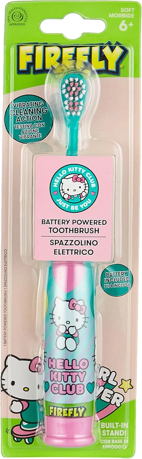 مسواک برقی باتری خور کودک دکتر فرش مدل Smileguard Hello Kitty Turbo Power (TB-307‐01)