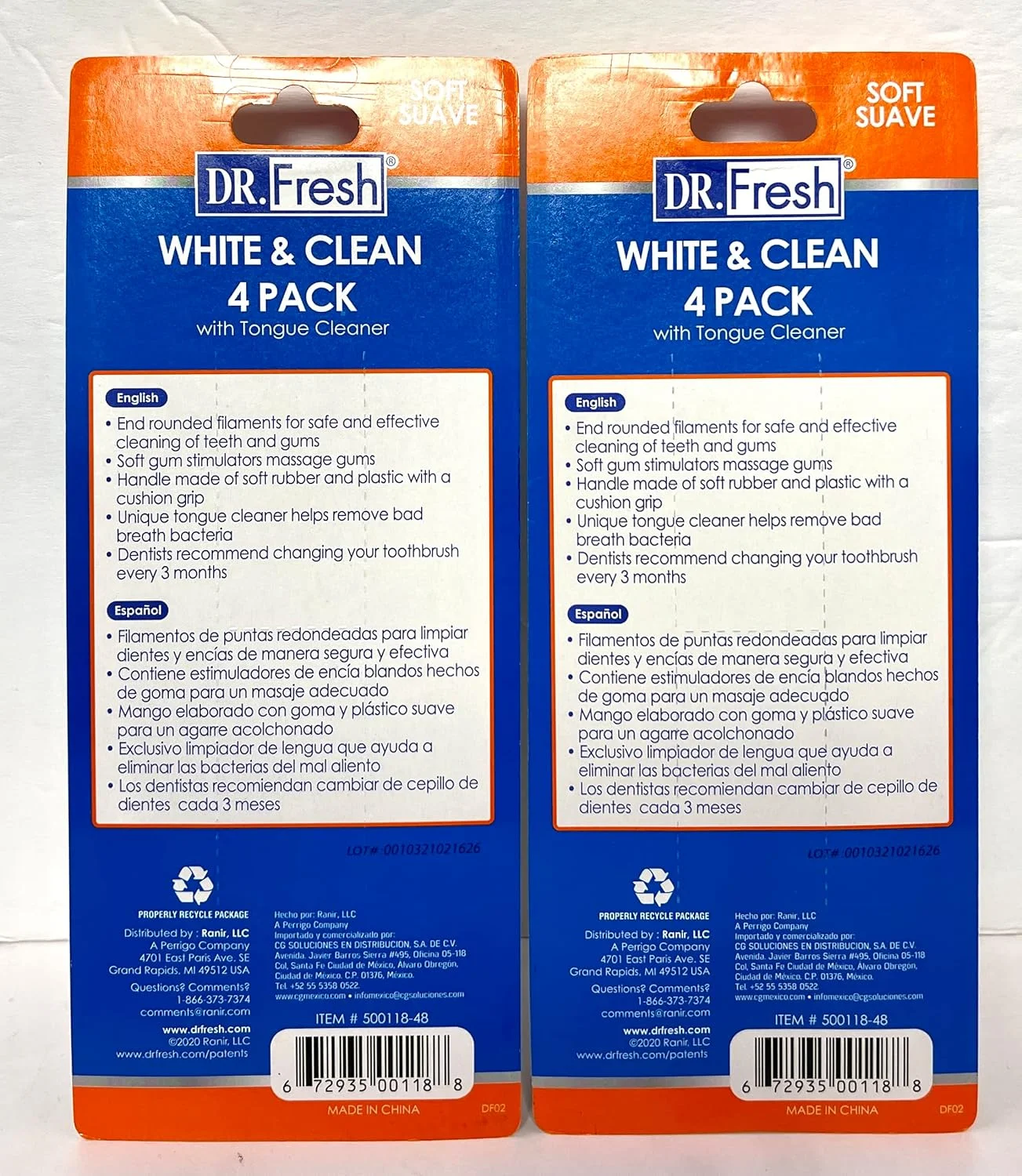 مسواک دکتر فرش Velocity با برس نرم، 6 عدد (بسته 1 عددی)