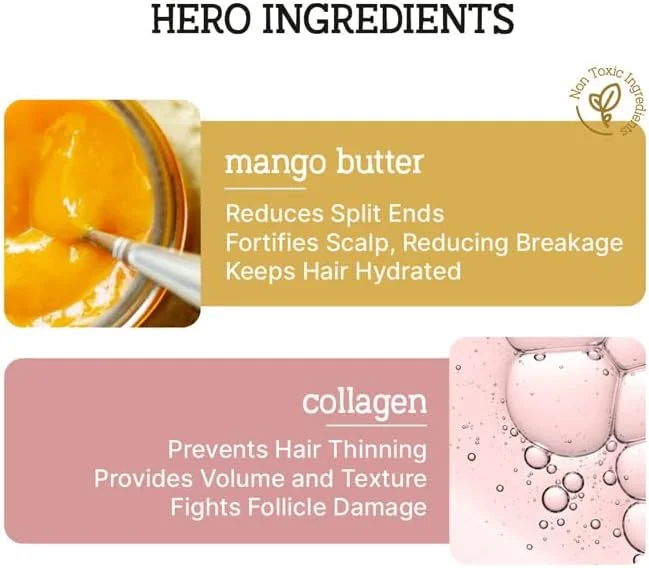 شامپو حجم دهنده ناپا برای موهای نازک و کم پشت (225 میلی لیتر) | کلاژن و کره انبه | افزایش حجم مو برای موهای با تخلخل کم | غنی شده با کراتین | بدون سولفات و پارابن شامپو حجم دهنده ناپا برای موهای نازک و کم پشت (225 میلی لیتر) | کلاژن و کره انبه | افزایش حجم مو برای موهای با تخلخل کم | غنی شده با کراتین | بدون سولفات و پارابن