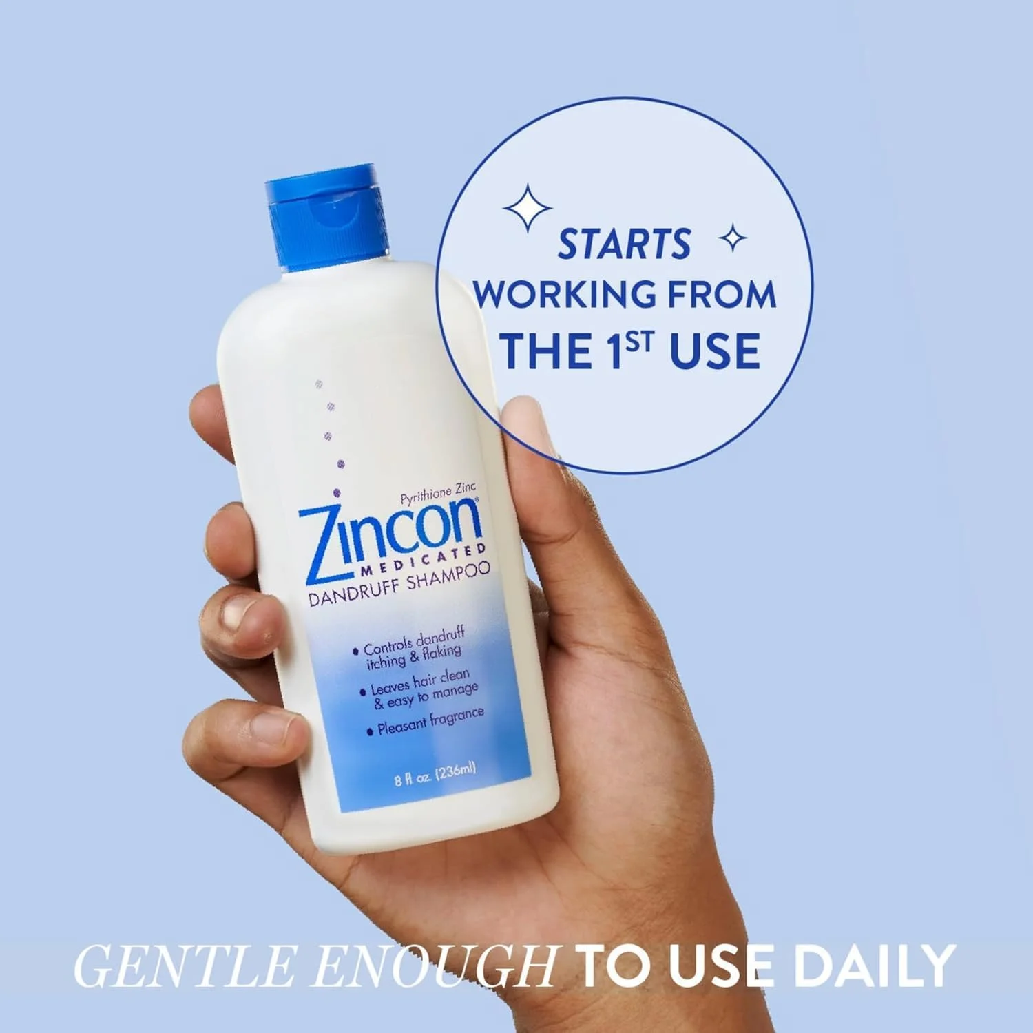 شامپو ضد شوره سر زینکون، 8 اونس مایع