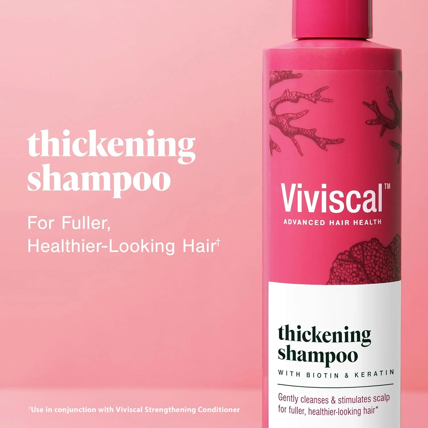 شامپو ضخیم کننده مو Viviscal Advanced Hair Health حاوی بیوتین و کراتین غنی شده با کلاژن دریایی و عصاره جلبک دریایی، به تقویت مو کمک کرده و شکستگی را کاهش می دهد، 250 میلی لیتر شامپو ضخیم کننده مو Viviscal Advanced Hair Health حاوی بیوتین و کراتین غنی شده با کلاژن دریایی و عصاره جلبک دریایی، به تقویت مو کمک کرده و شکستگی را کاهش می دهد، 250 میلی لیتر