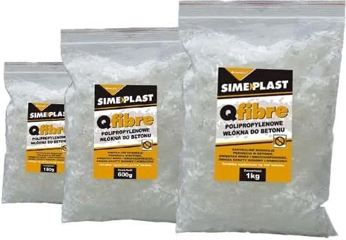 الیاف پلی پروپیلن، 12 میلی متر، برای اختلاط بتن، ملات سیمان، الیاف مشخصه، برای مدل سازی بتن، مجسمه های ساخته شده از بتن، 600 گرم/900 گرم (900 گرم)