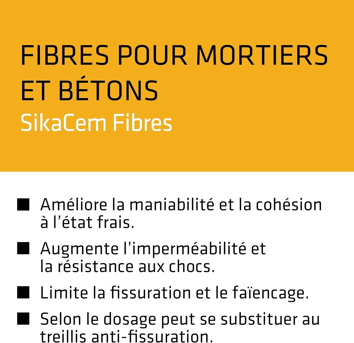 الیاف SikaCem Fibres 12، الیاف مصنوعی 12 میلیمتری برای میکرو بتن و بتن، 600 گرم، سفید الیاف SikaCem Fibres 12، الیاف مصنوعی 12 میلیمتری برای میکرو بتن و بتن، 600 گرم، سفید