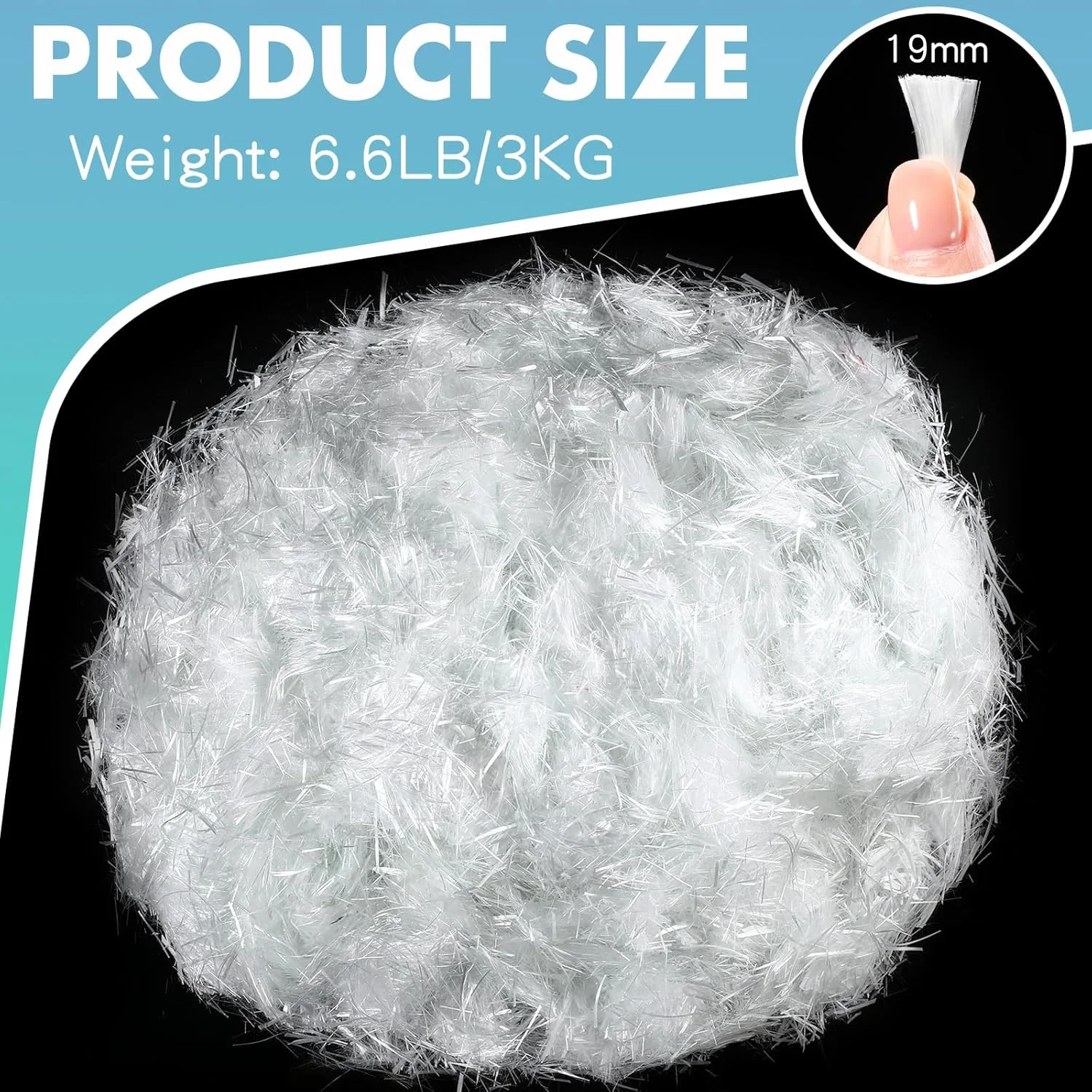 الیاف شیشه Frienda برای تقویت ملات سیمان بتن، ضد نفوذ و ضد ترک خوردگی، الیاف شیشه سفید برای دیوارهای ساختمان بتنی، کف باغ، 19 میلی متر (3 کیلوگرم) الیاف شیشه Frienda برای تقویت ملات سیمان بتن، ضد نفوذ و ضد ترک خوردگی، الیاف شیشه سفید برای دیوارهای ساختمان بتنی، کف باغ، 19 میلی متر (3 کیلوگرم)