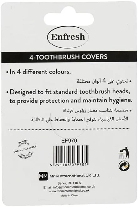 روکش مسواک Enfresh، 4 عدد روکش مسواک Enfresh، 4 عدد