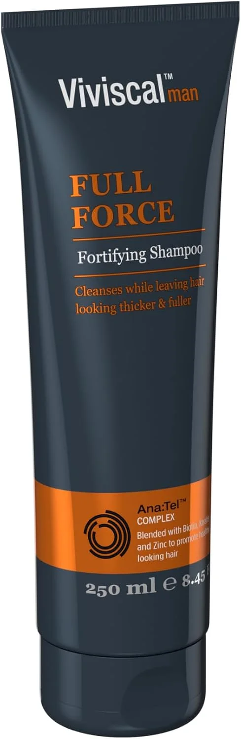 شامپو تقویت کننده مو ویویسکال مردانه فول فورس با کمپلکس Ana:Tel ترکیب شده با بیوتین، کراتین و روی برای تقویت موهای سالم تر، ضخیم تر و پرپشت تر، 250 میلی لیتر شامپو تقویت کننده مو ویویسکال مردانه فول فورس با کمپلکس Ana:Tel ترکیب شده با بیوتین، کراتین و روی برای تقویت موهای سالم تر، ضخیم تر و پرپشت تر، 250 میلی لیتر