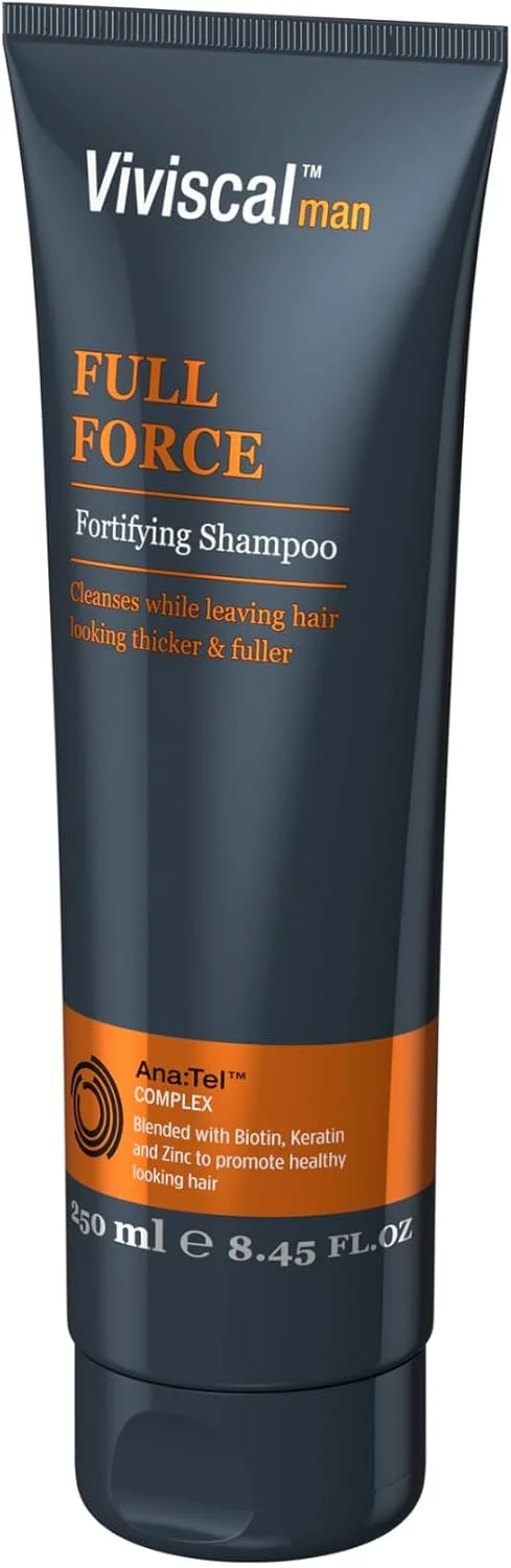 شامپو تقویت کننده مو ویویسکال مردانه فول فورس با کمپلکس Ana:Tel ترکیب شده با بیوتین، کراتین و روی برای تقویت موهای سالم تر، ضخیم تر و پرپشت تر، 250 میلی لیتر شامپو تقویت کننده مو ویویسکال مردانه فول فورس با کمپلکس Ana:Tel ترکیب شده با بیوتین، کراتین و روی برای تقویت موهای سالم تر، ضخیم تر و پرپشت تر، 250 میلی لیتر