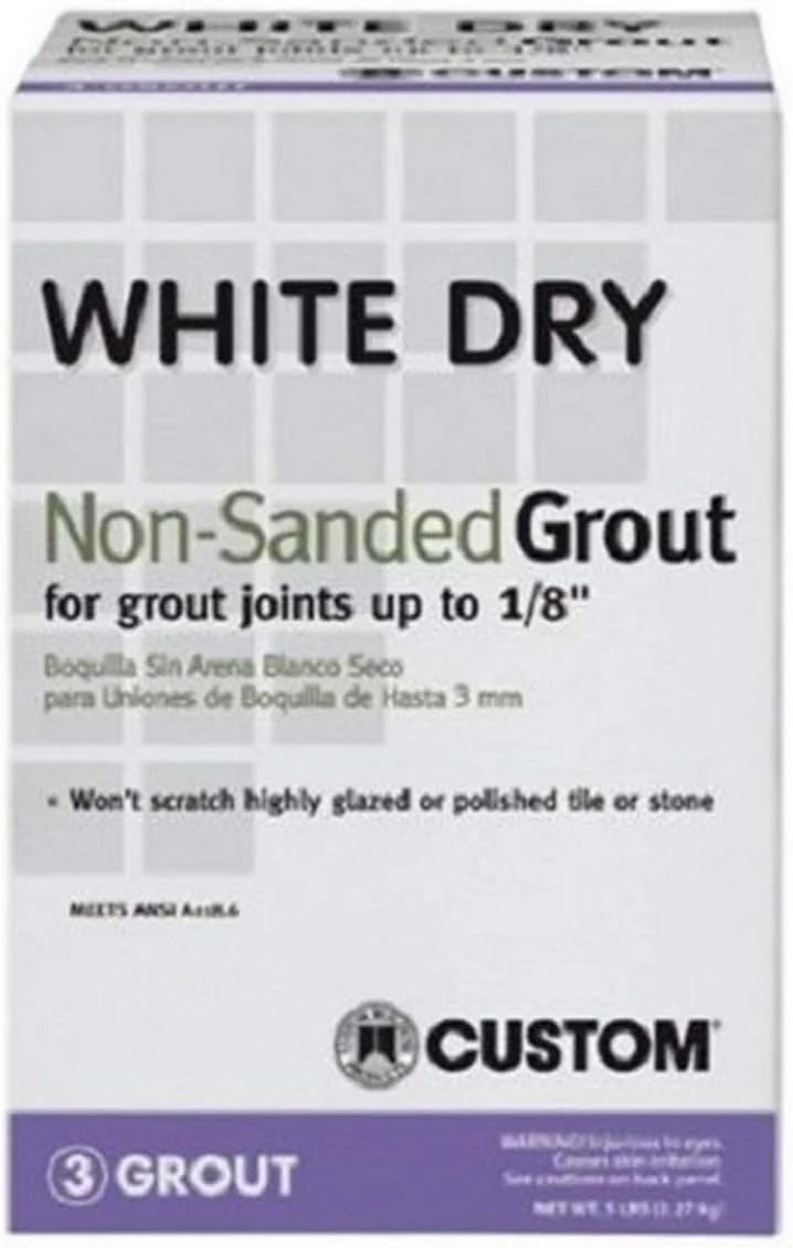 پودر بندکشی بدون ماسه کاشی و سرامیک سفید Custom Building Products WDG5، وزن 5 پوند، سفید پودر بندکشی بدون ماسه کاشی و سرامیک سفید Custom Building Products WDG5، وزن 5 پوند، سفید