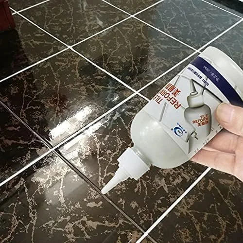 پرکننده درز کاشی CHIMMET، عامل ضد آب برای پر کردن درزهای ترک خورده، مناسب برای تعمیر درزها/دوغاب سینک در خانه، خمیر تیوب پرکننده برای محافظت در برابر نشت آب در آشپزخانه و حمام (280 میلی لیتر * 1)