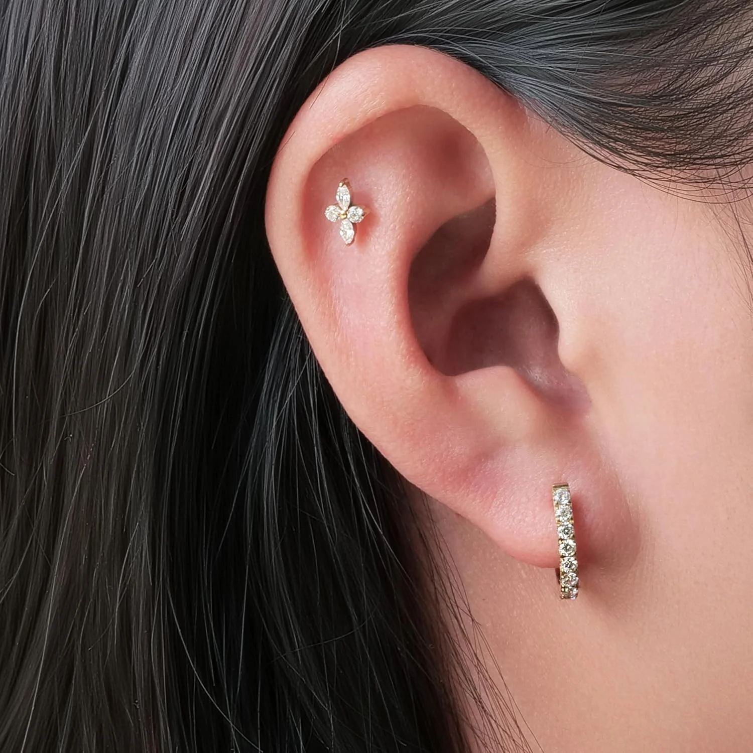 جواهرات پیرسینگ ضد حساسیت لیمرنسیا از جنس تیتانیوم خالص F136، گوشواره میخی رزوه ای داخلی پشت صاف گیج 18 برای غضروف/تراگوس/هلیکس/صدف/بینی/لب جواهرات پیرسینگ ضد حساسیت لیمرنسیا از جنس تیتانیوم خالص F136، گوشواره میخی رزوه ای داخلی پشت صاف گیج 18 برای غضروف/تراگوس/هلیکس/صدف/بینی/لب