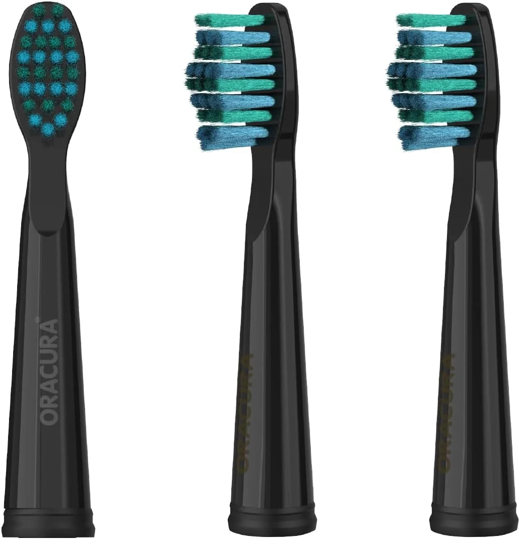 سری مسواک برقی سونیک ORACURA® برای SB100 و SB200 (مشکی، بسته سه عددی)