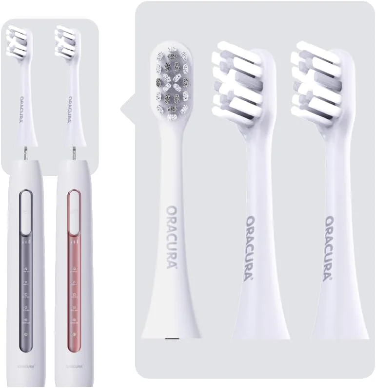 سری های برس حساس مسواک برقی سونیک پلاس اوراکورا مدل SB300 (سفید، بسته 3 عددی)