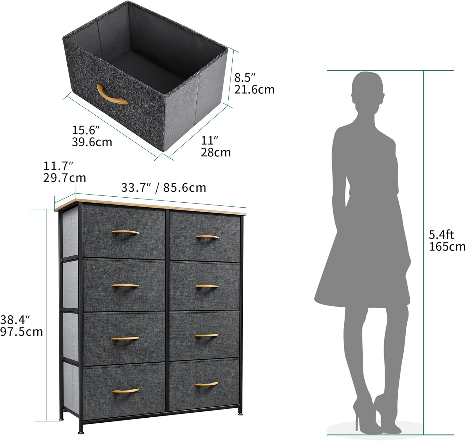 دراور ذخیره سازی Yitahome، خاکستری