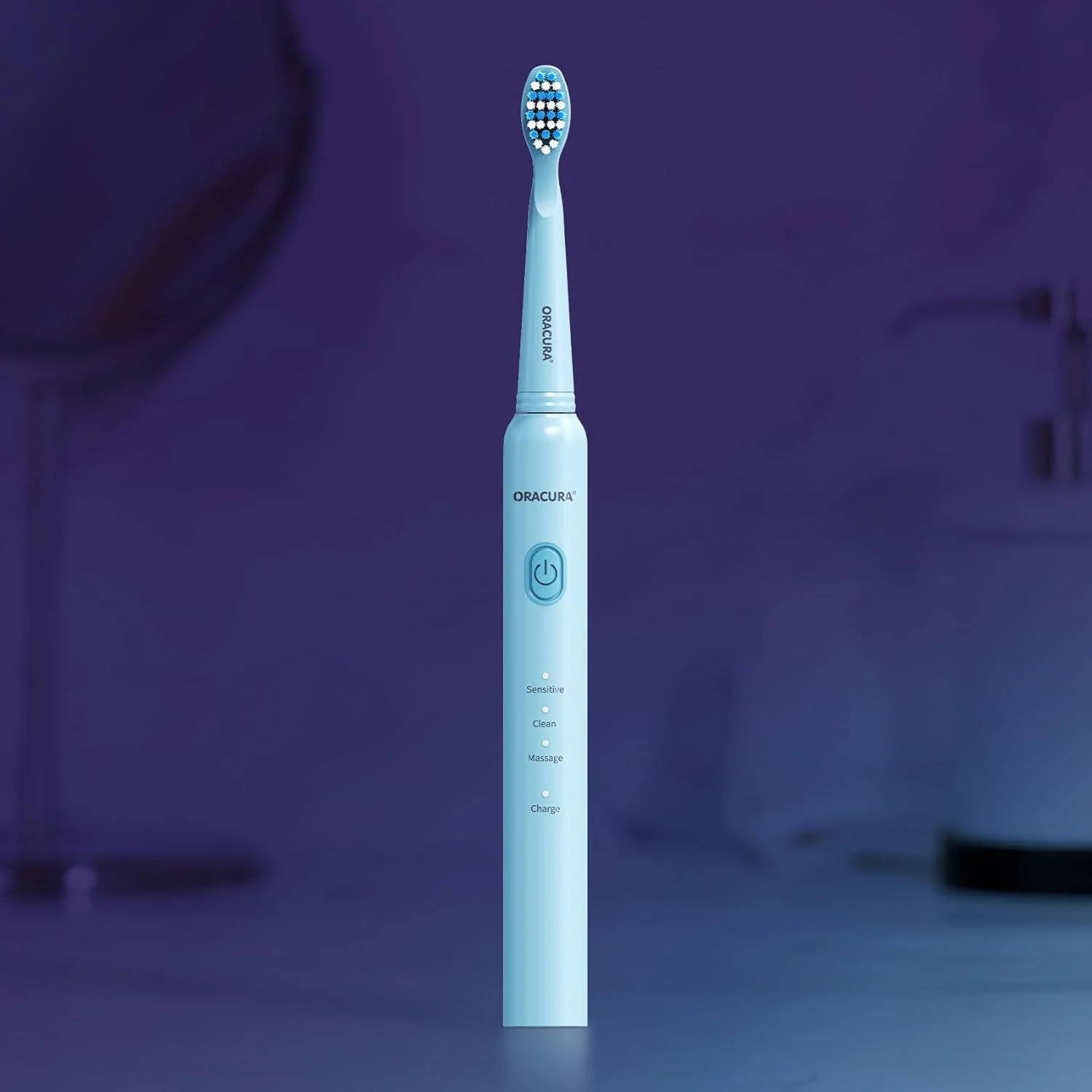 مسواک برقی سبک سونیک اوراکورا مدل SB200، قابل شارژ، 36000 ضربه در دقیقه، 3 حالت، باتری 25 روزه، تایمر، مقاوم در برابر آب، شارژ USB، دارای درپوش محافظ برس (آبی) مسواک برقی سبک سونیک اوراکورا مدل SB200، قابل شارژ، 36000 ضربه در دقیقه، 3 حالت، باتری 25 روزه، تایمر، مقاوم در برابر آب، شارژ USB، دارای درپوش محافظ برس (آبی)