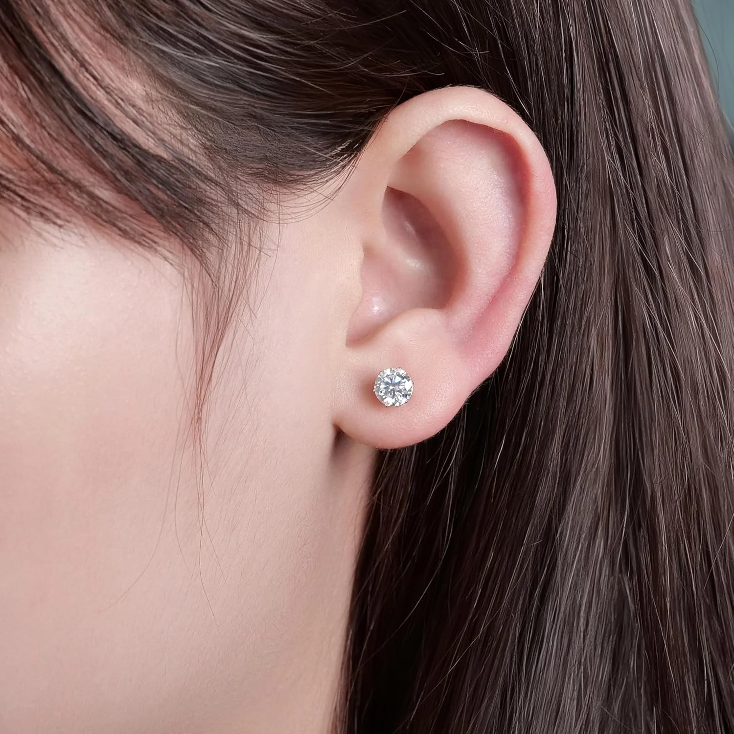 گوشواره های میخی تیتانیومی لیمرنسیا با الماس مویسانیت، 0.2CT-1.6CT ضد حساسیت تیتانیوم درجه ایمپلنت F136 با پشت صاف، رنگ D، وضوح VVS1، جواهرات هدیه برای گوش های حساس زنان و مردان گوشواره های میخی تیتانیومی لیمرنسیا با الماس مویسانیت، 0.2CT-1.6CT ضد حساسیت تیتانیوم درجه ایمپلنت F136 با پشت صاف، رنگ D، وضوح VVS1، جواهرات هدیه برای گوش های حساس زنان و مردان