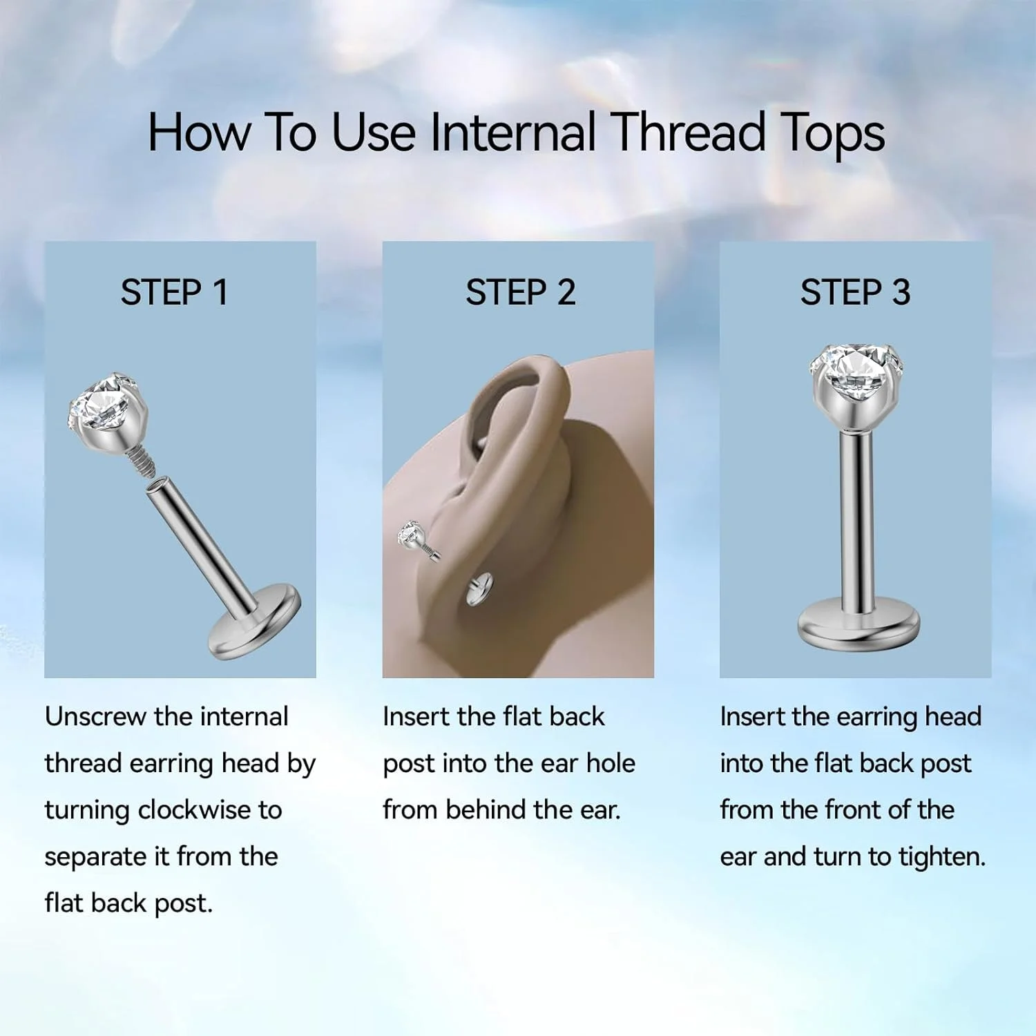 جواهرات پیرسینگ ضد حساسیت تیتانیومی لیمرنسیا - 18G 6mm 8mm 10mm برای تراگوس، هلیکس، صدف، غضروف، بینی، لب، گوشواره های میخی رزوه ای داخلی پشت صاف گرید ایمپلنت F136 جواهرات پیرسینگ ضد حساسیت تیتانیومی لیمرنسیا - 18G 6mm 8mm 10mm برای تراگوس، هلیکس، صدف، غضروف، بینی، لب، گوشواره های میخی رزوه ای داخلی پشت صاف گرید ایمپلنت F136