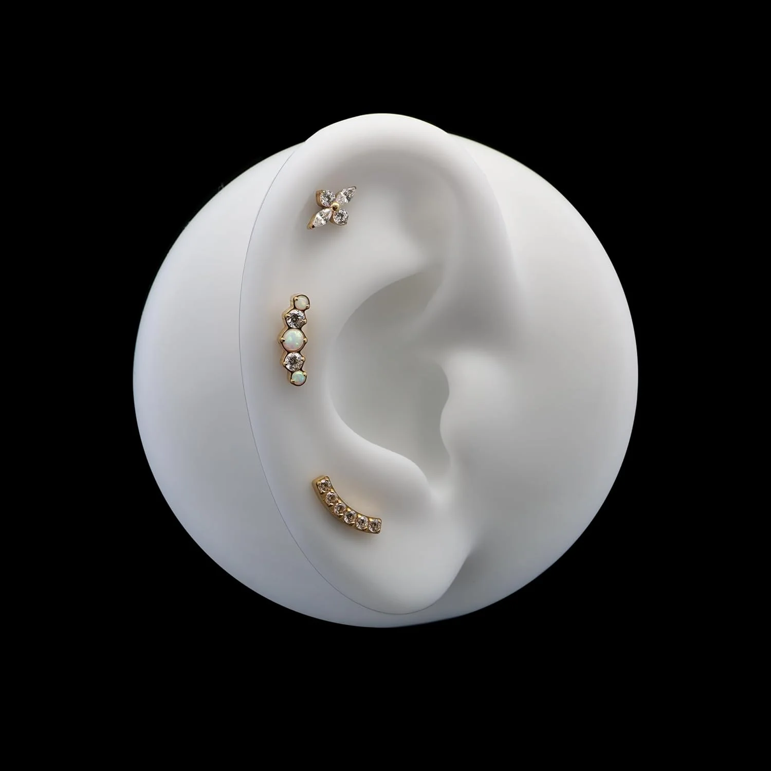 جواهرات پیرسینگ ضد حساسیت از جنس تیتانیوم خالص F136 لیمرنسیا، گوشواره میخی رزوه ای داخلی پشت صاف گیج 18 برای غضروف/تراگوس/هلیکس/صدف/بینی/لب جواهرات پیرسینگ ضد حساسیت از جنس تیتانیوم خالص F136 لیمرنسیا، گوشواره میخی رزوه ای داخلی پشت صاف گیج 18 برای غضروف/تراگوس/هلیکس/صدف/بینی/لب