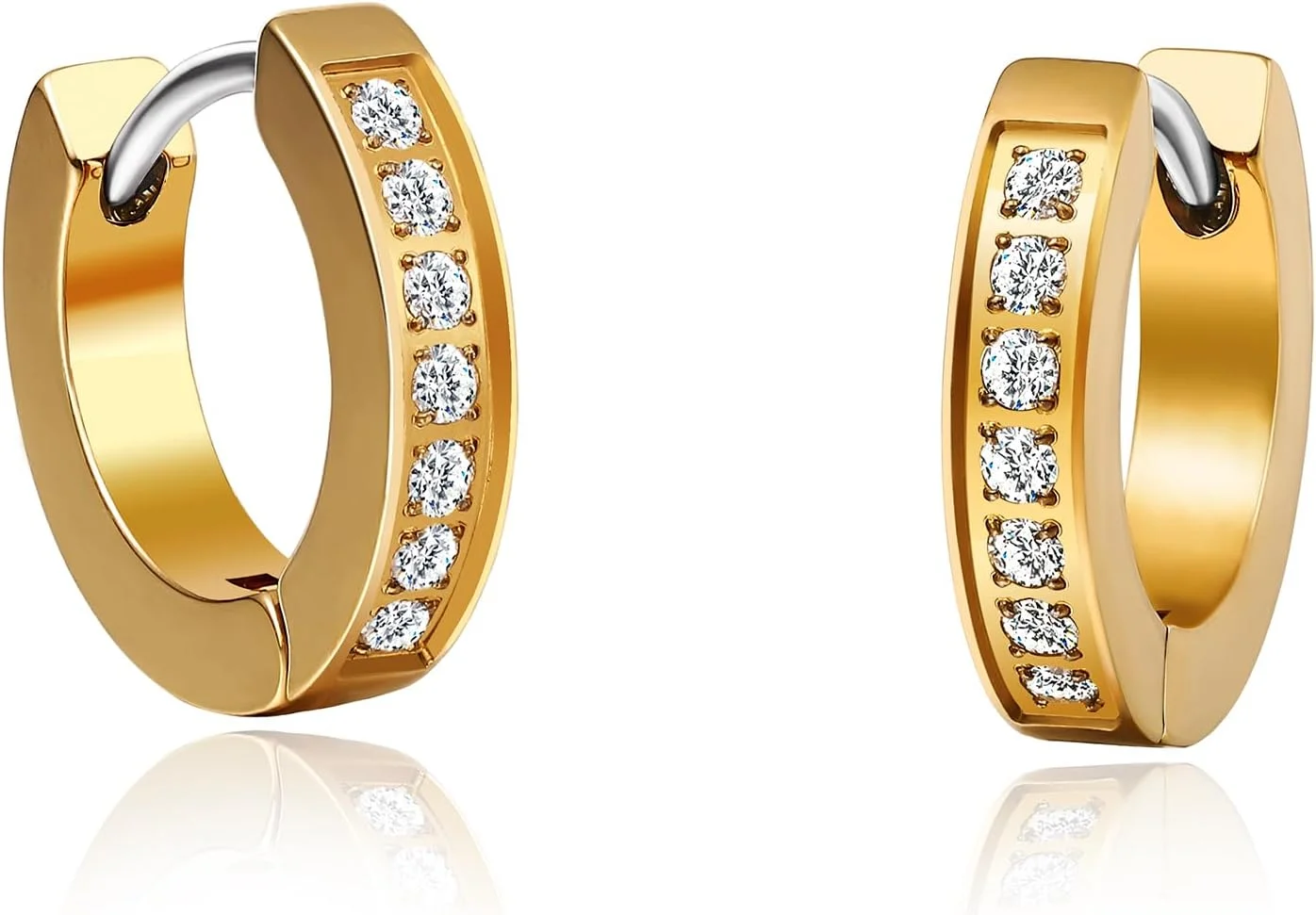 گوشواره های حلقه ای تیتانیومی ضد حساسیت Limerencia G23 مناسب برای گوش های حساس