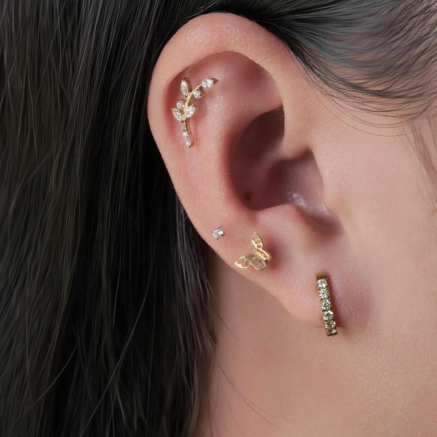 جواهرات پیرسینگ ضد حساسیت تیتانیوم خالص لیمرنسیا F136، گوشواره میخی رزوه ای داخلی پشت صاف گیج 18 برای غضروف/تراگوس/هلیکس/صدف/بینی/لب جواهرات پیرسینگ ضد حساسیت تیتانیوم خالص لیمرنسیا F136، گوشواره میخی رزوه ای داخلی پشت صاف گیج 18 برای غضروف/تراگوس/هلیکس/صدف/بینی/لب