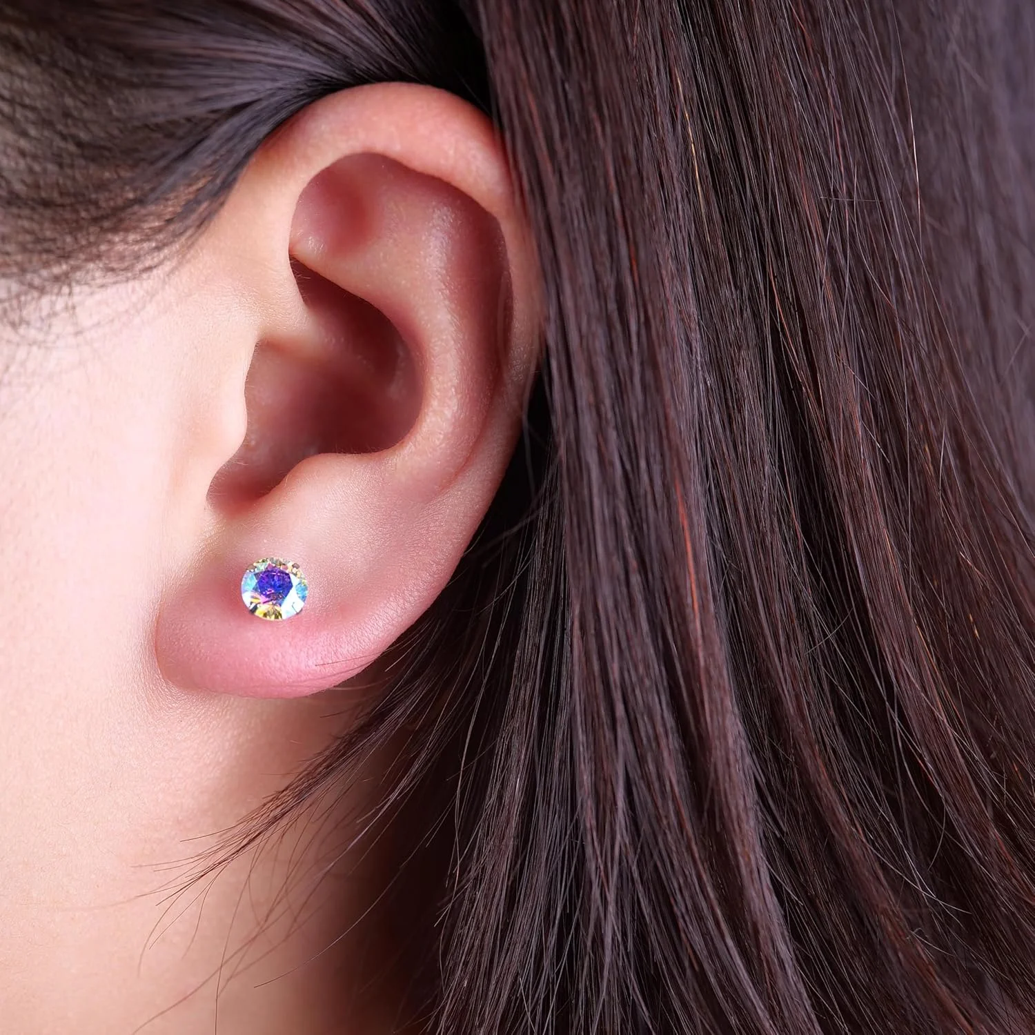 گوشواره های تیتانیومی ضد حساسیت، تیتانیوم خالص درجه ایمپلنت، مناسب برای گوش های حساس با کریستال های سنگ تولد و الماس های مصنوعی CZ گوشواره های تیتانیومی ضد حساسیت، تیتانیوم خالص درجه ایمپلنت، مناسب برای گوش های حساس با کریستال های سنگ تولد و الماس های مصنوعی CZ