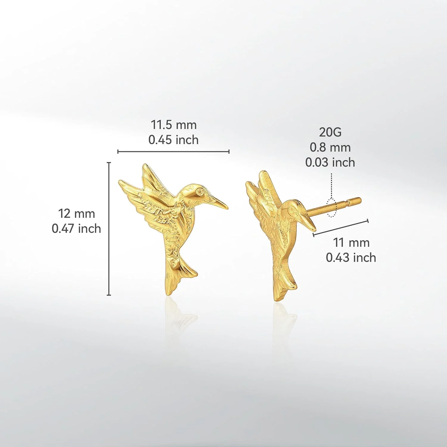 گوشواره های میخی تیتانیومی خالص لیمرنسیا برای زنان، ضد حساسیت | مرغ مگس خوار پرنده | پرنده زیبا | حیوان دوست داشتنی | میله درجه ایمپلنت بدون نیکل، ضد زنگ، جواهرات سوراخ کننده گوش برای هدیه ظریف گوشواره های میخی تیتانیومی خالص لیمرنسیا برای زنان، ضد حساسیت | مرغ مگس خوار پرنده | پرنده زیبا | حیوان دوست داشتنی | میله درجه ایمپلنت بدون نیکل، ضد زنگ، جواهرات سوراخ کننده گوش برای هدیه ظریف