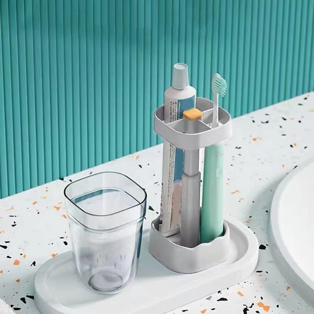 جا مسواکی سیوسی با کاور و 3 جایگاه، جا مسواکی برقی قابل تنظیم ارتفاع برای حمام، سازگار با خمیر دندان، نگهداری مسواک، دو ارتفاع، سفید جا مسواکی سیوسی با کاور و 3 جایگاه، جا مسواکی برقی قابل تنظیم ارتفاع برای حمام، سازگار با خمیر دندان، نگهداری مسواک، دو ارتفاع، سفید