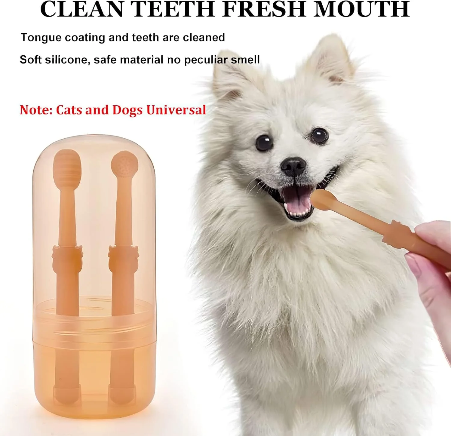 ست مسواک سگ و گربه، 2 عدد مسواک سیلیکونی نرم و برس زبان با جعبه نگهداری، ست مسواک گربه با تمیزکنندگی عمیق 360 درجه، مراقبت از بهداشت دهان و دندان برای سگ و گربه، ست تمیز کننده دندان حیوانات خانگی ست مسواک سگ و گربه، 2 عدد مسواک سیلیکونی نرم و برس زبان با جعبه نگهداری، ست مسواک گربه با تمیزکنندگی عمیق 360 درجه، مراقبت از بهداشت دهان و دندان برای سگ و گربه، ست تمیز کننده دندان حیوانات خانگی