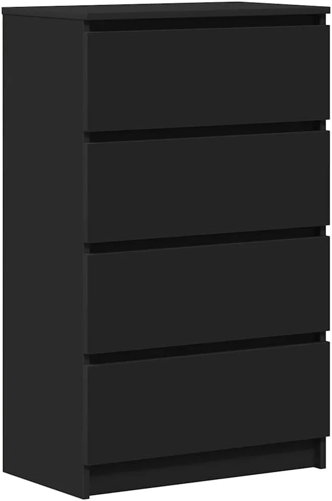 کابینت بوفه vidaXL، مناسب اتاق نشیمن، اتاق خواب، سازمان دهنده و نگهداری وسایل، کمد کنار تختی، کشو دار، مبلمان چوبی مهندسی شده مشکی