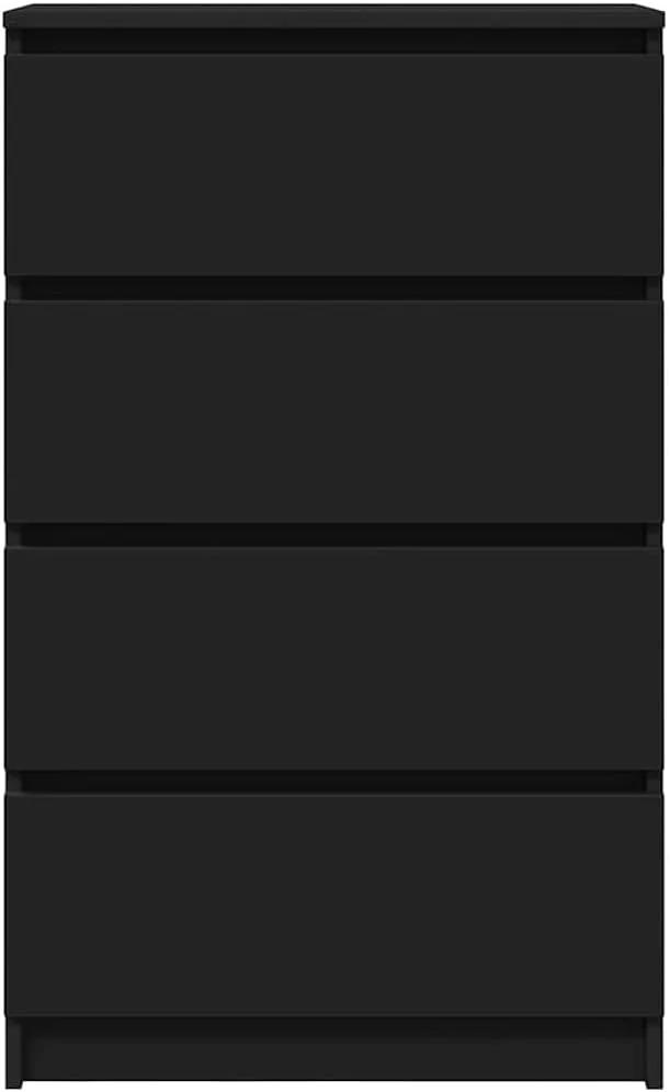 کابینت بوفه vidaXL، مناسب اتاق نشیمن، اتاق خواب، سازمان دهنده و نگهداری وسایل، کمد کنار تختی، کشو دار، مبلمان چوبی مهندسی شده مشکی کابینت بوفه vidaXL، مناسب اتاق نشیمن، اتاق خواب، سازمان دهنده و نگهداری وسایل، کمد کنار تختی، کشو دار، مبلمان چوبی مهندسی شده مشکی