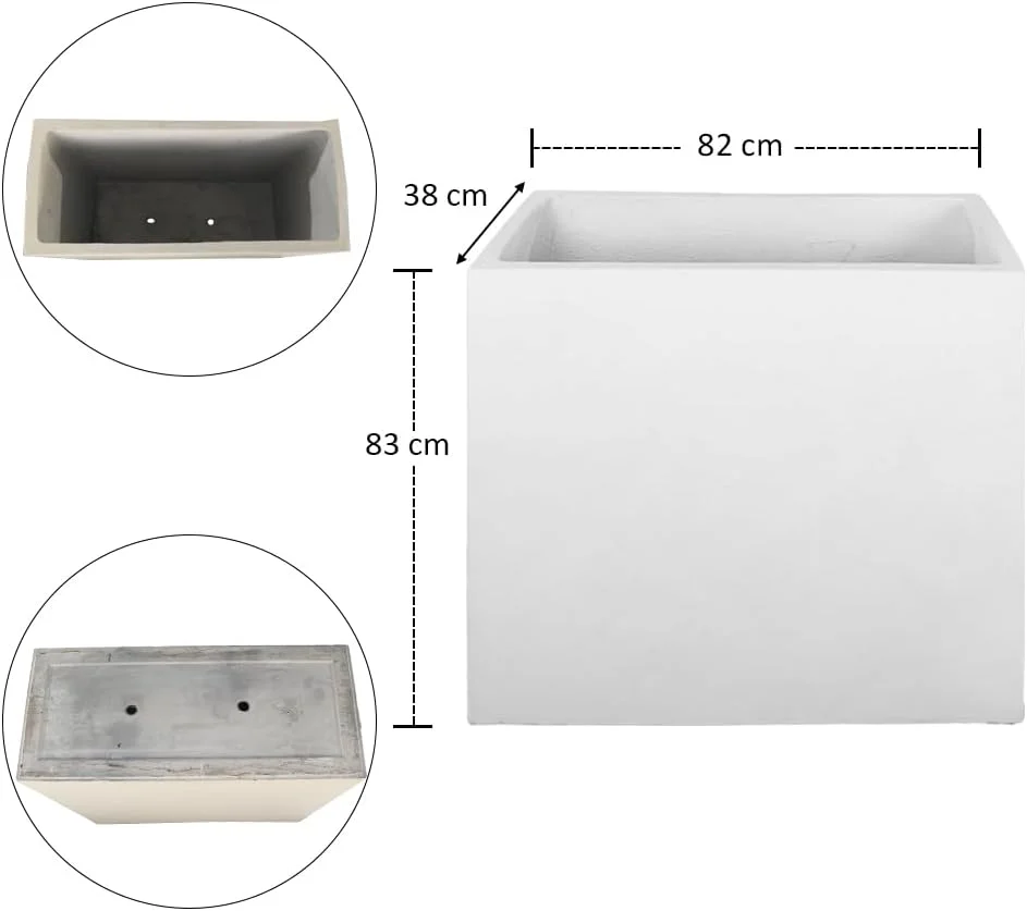 گلدان مستطیلی YATAI، گلدان بتنی محکم و شیک با سوراخ های زهکشی، مناسب برای گیاهان گوشتی، گیاهان دارویی، گلدان بادوام و با طراحی مدرن برای خانه، دفتر کار، فضای داخلی و خارجی (بزرگ) گلدان مستطیلی YATAI، گلدان بتنی محکم و شیک با سوراخ های زهکشی، مناسب برای گیاهان گوشتی، گیاهان دارویی، گلدان بادوام و با طراحی مدرن برای خانه، دفتر کار، فضای داخلی و خارجی (بزرگ)