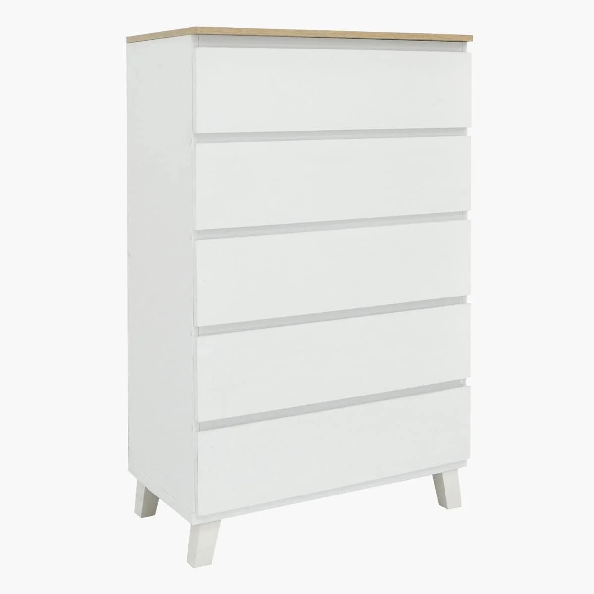 دراور ۵ کشو پایه دار هوم باکس مدل Kulltorp Plus ابعاد ۴۰x۱۱۴.۵x۷۰ سانتی متر سفید