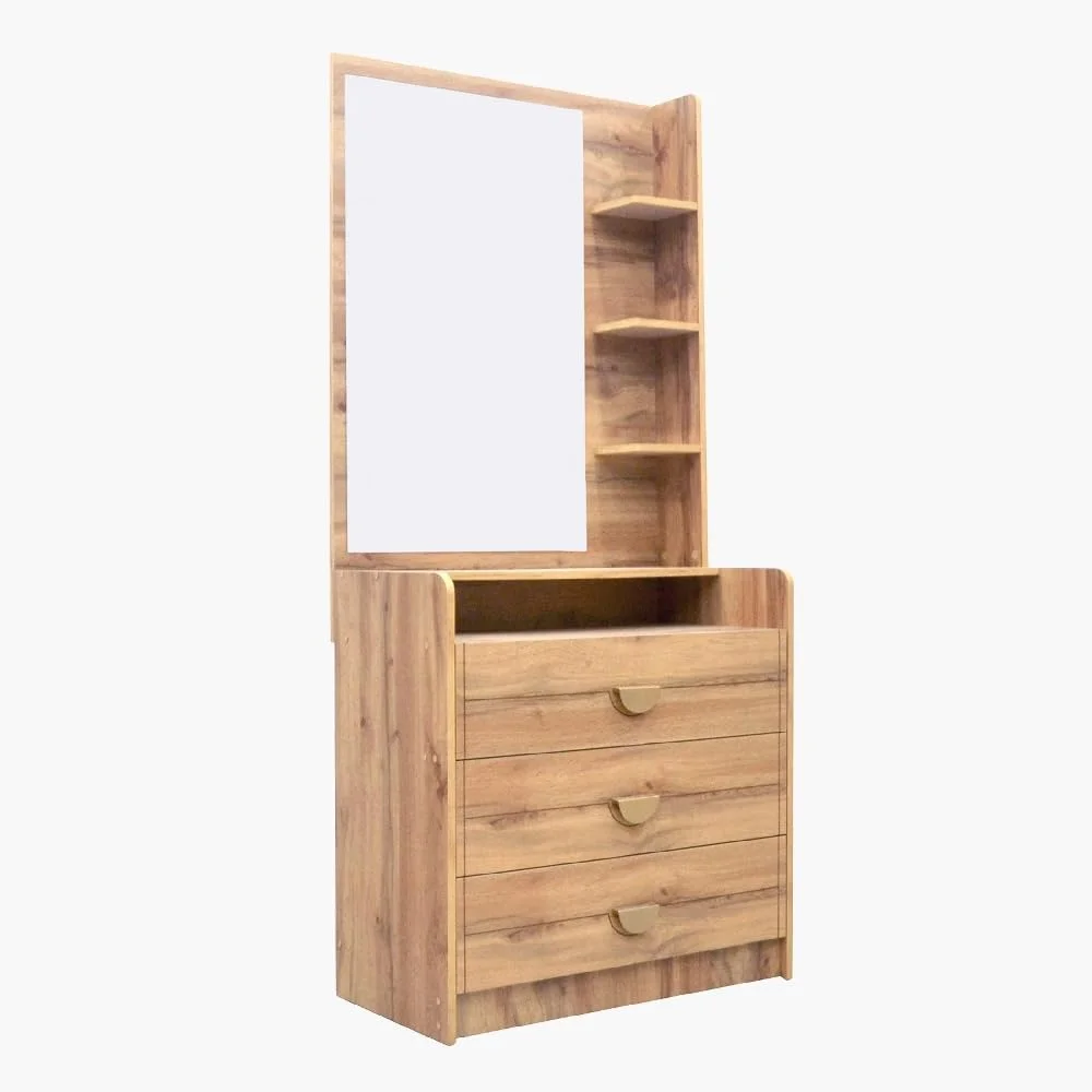 دراور سه کشو جوان مدل میخک به همراه آینه هوم باکس