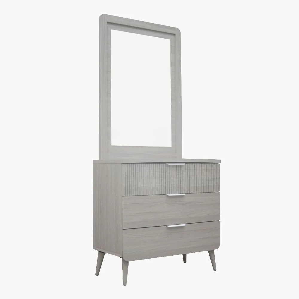 دراور سه کشو و آینه دار مدل Elmwood هوم باکس