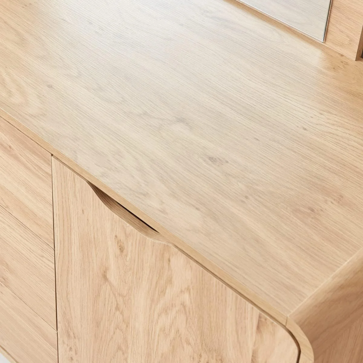 دراور 3 کشو بدون آینه هوم باکس مدل نوردیکا 76 x 120 x 45 سانتی متر قهوه ای