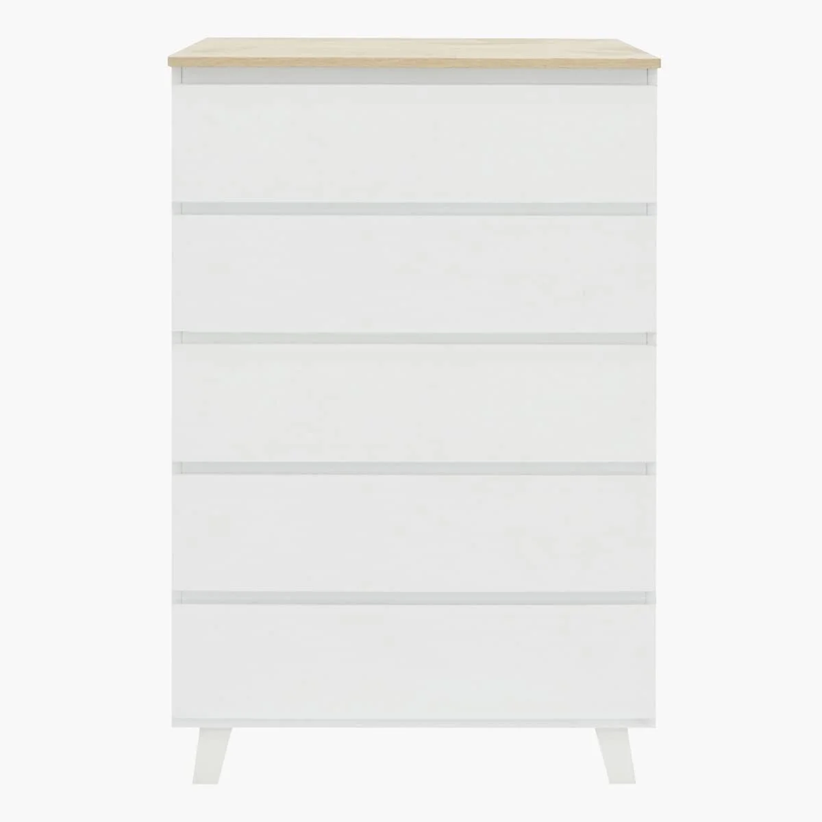 دراور ۵ کشو پایه دار هوم باکس مدل Kulltorp Plus ابعاد ۴۰x۱۱۴.۵x۷۰ سانتی متر سفید