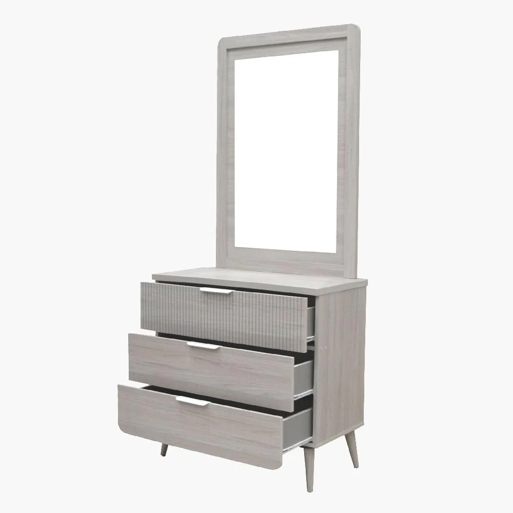 دراور سه کشو و آینه دار مدل Elmwood هوم باکس