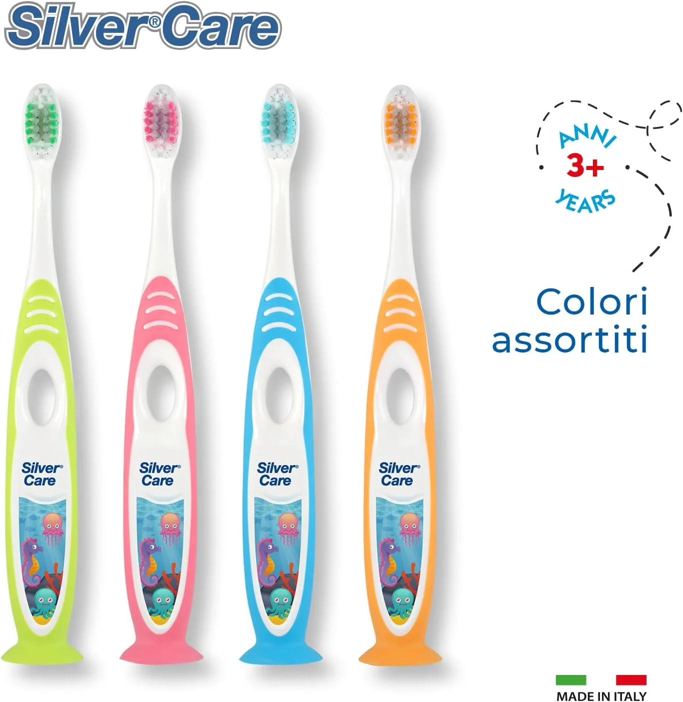 مسواک کودکانه سیلور کر، نرم، مناسب برای 3 سال به بالا مسواک کودکانه سیلور کر، نرم، مناسب برای 3 سال به بالا