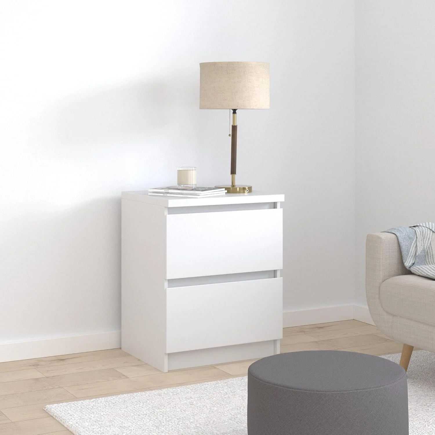 دراور 2 کشو ایکیا مدل Malm سفید 802.145.49