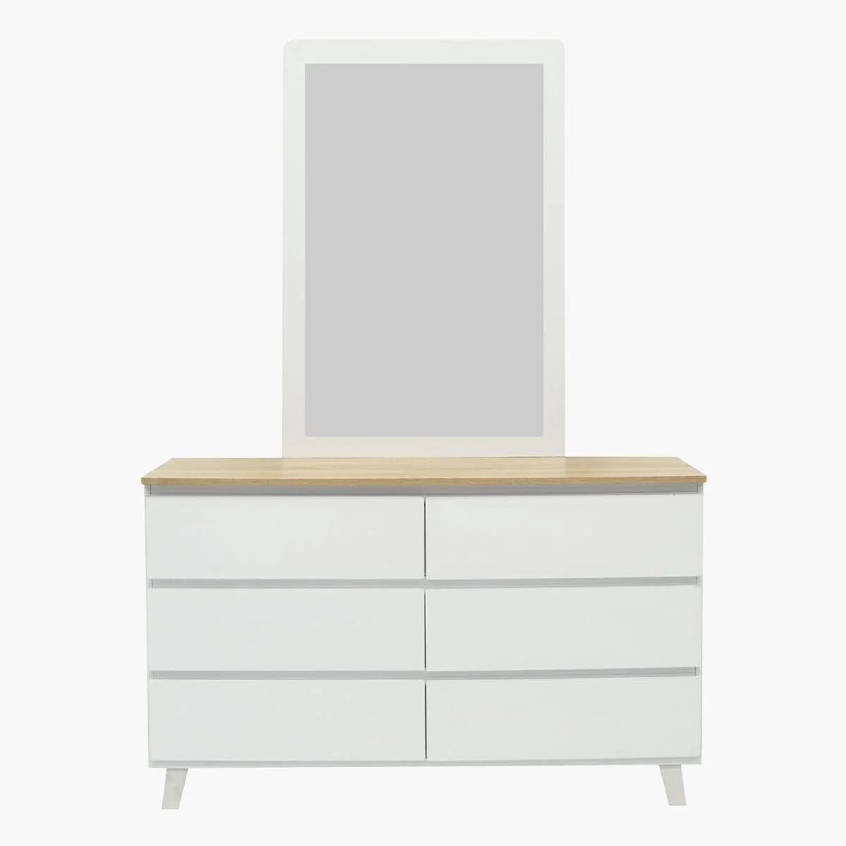 دراور شش کشو هوم باکس مدل Kulltorp Plus با پایه، بدون آینه، 40 X 74.1 X 120.2 سانتی متر، سفید