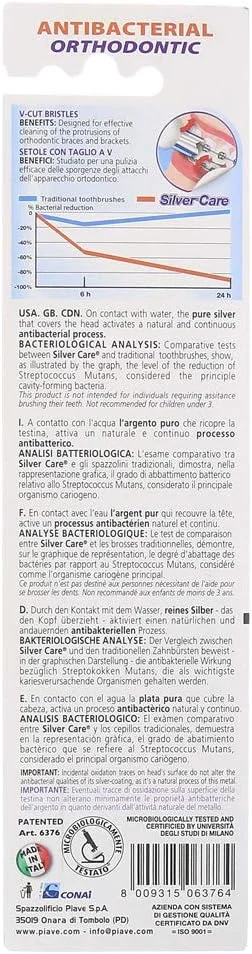 مسواک ارتودنسی آنتی باکتریال سیلور کر فارما مسواک ارتودنسی آنتی باکتریال سیلور کر فارما