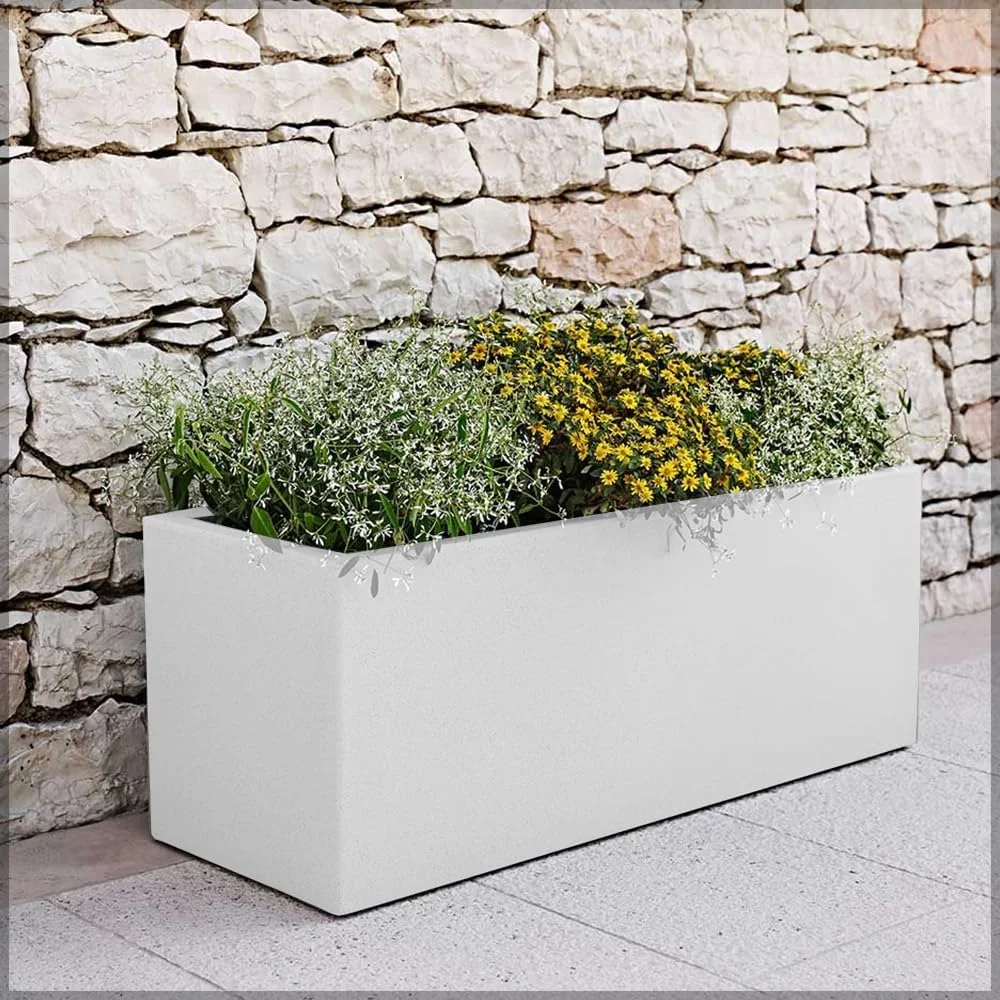 گلدان مستطیلی YATAI، گلدان بتنی شیک و بادوام با سوراخهای زهکشی، مناسب برای گیاهان گوشتی، گیاهان دارویی، گلدان بادوام و مدرن برای منزل، اداره، داخل و خارج از خانه (کوچک) گلدان مستطیلی YATAI، گلدان بتنی شیک و بادوام با سوراخهای زهکشی، مناسب برای گیاهان گوشتی، گیاهان دارویی، گلدان بادوام و مدرن برای منزل، اداره، داخل و خارج از خانه (کوچک)