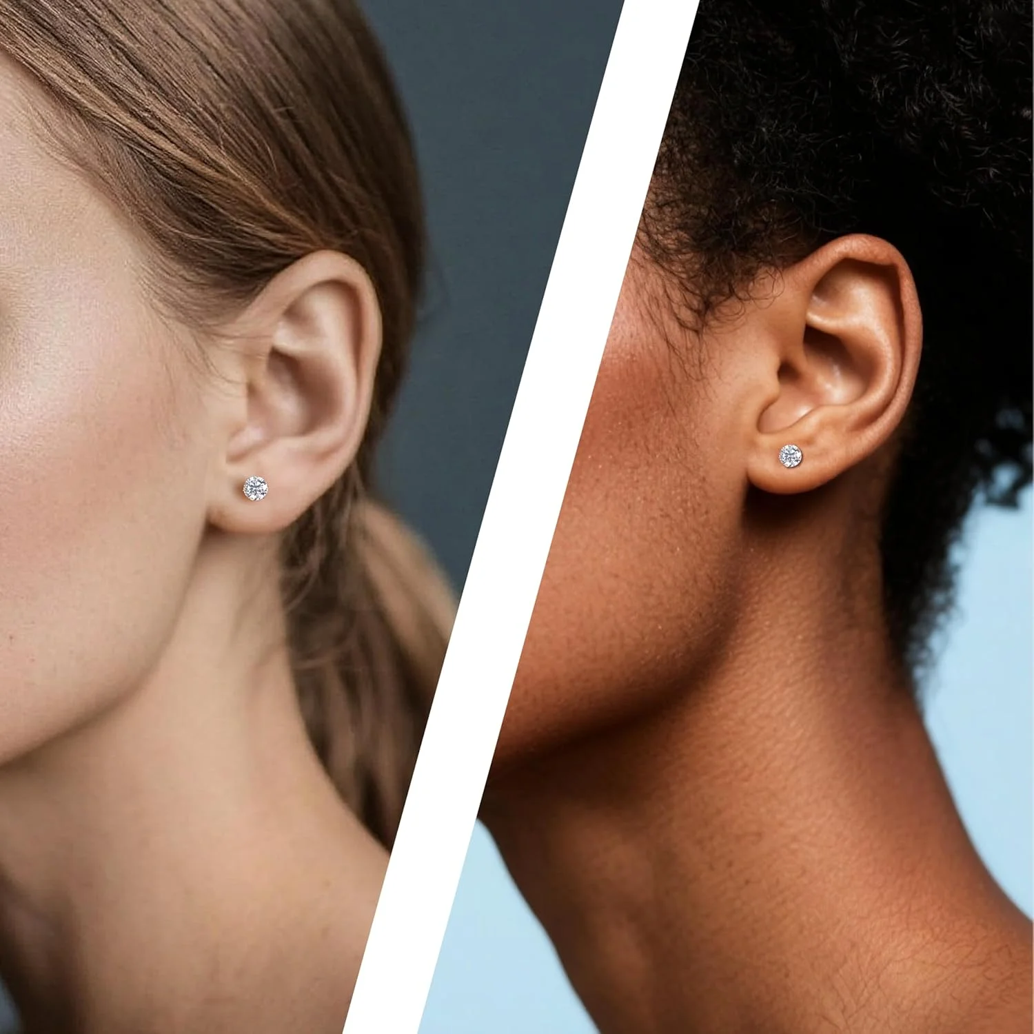 گوشواره های میخی مویسانیت Limerencia برای زنان/مردان، 0.2CT-1.6CT ضد حساسیت پایه تیتانیومی G23 رنگ D خلوص VVS1 جواهرات ظریف گرد گوشواره های میخی مویسانیت Limerencia برای زنان/مردان، 0.2CT-1.6CT ضد حساسیت پایه تیتانیومی G23 رنگ D خلوص VVS1 جواهرات ظریف گرد